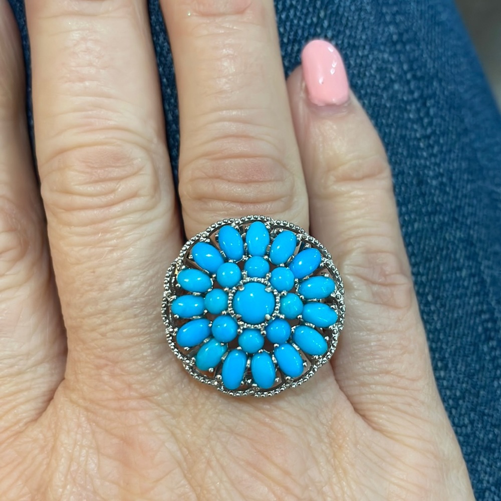 Sterling silver turquoise ring